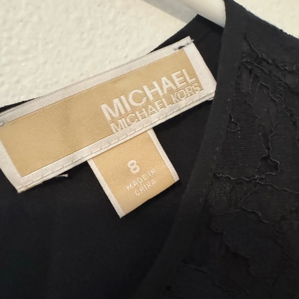 Michael Kors Black Sheath Mini Dress
